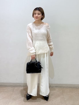 「FREE'S MART（フリーズマート）のアイテム（スラックス）」を使った、serika79さん（レディース・151cm）の春コーディネート