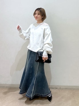 「FREE'S MART（フリーズマート）のアイテム（スウェット）」を使った、serika79さん（レディース・151cm）の冬コーディネート