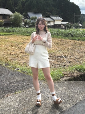 「アイテム（サロペット/オーバーオール）」を使った、ひ ﾅ ﾀさん（レディース・150cm）の秋コーディネート