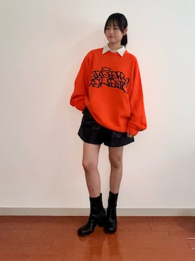 「MOUSSY（マウジー）のアイテム」を使った、Hanoさん（骨格ウェーブ・レディース・159cm）の秋コーディネート