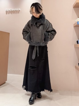 MIGIさん(レディース・154cm)の冬コーディネート