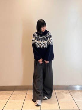 「アイテム（パンツ）」を使った、ナツキさん（レディース・156cm・10代）の冬コーディネート