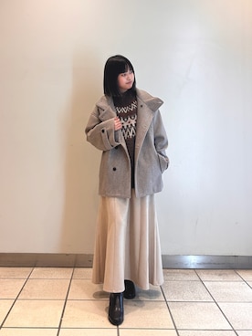 「アイテム（ニット/セーター）」を使った、ナツキさん（レディース・156cm・10代）の冬コーディネート