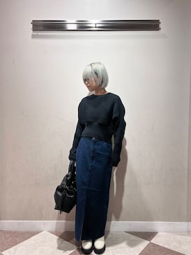 「アイテム（ダウンベスト）」を使った、ナツキさん（レディース・156cm）の秋コーディネート