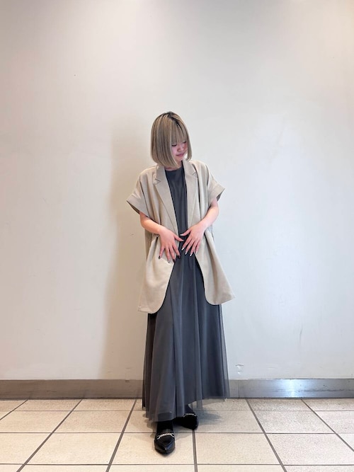 セール】チュールレイヤードワンピース（ワンピース）｜ITEMS