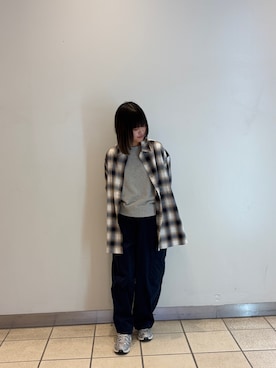 「ITEMS URBANRESEARCH（アイテムズ アーバンリサーチ）のアイテム（Tシャツ/カットソー、グレー系）」を使った、ナツキさん（レディース・156cm）の春コーディネート