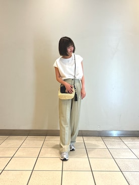 「アイテム（ベスト）」を使った、ナツキさん（レディース・156cm・10代）の秋コーディネート