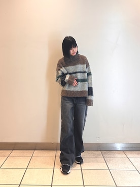 「アイテム（ニット/セーター）」を使った、ナツキさん（レディース・156cm・10代）の秋コーディネート