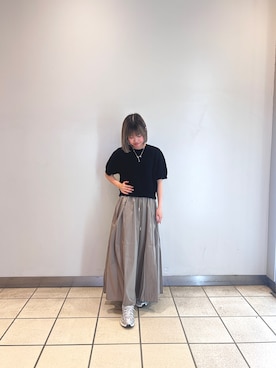 「アイテム（ネックレス）」を使った、ナツキさん（レディース・156cm・10代）の秋コーディネート