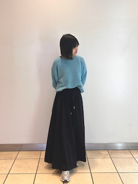 「アイテム（ニット/セーター）」を使った、ナツキさん（レディース・156cm・10代）の冬コーディネート