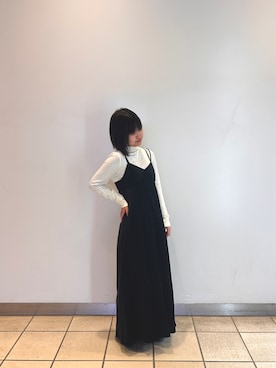 「アイテム（ワンピース/ドレス）」を使った、ナツキさん（レディース・156cm・10代）の冬コーディネート