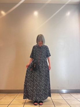 2サイズ展開』スモールフラワープリントワンピースを使った人気