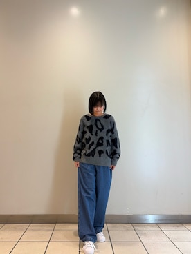 「ストレートデニム」｜ナツキさん（レディース・156cm）の秋コーディネート