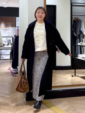 「アイテム（ステンカラーコート）」を使った、haruさん（レディース・163cm・20代）の秋コーディネート