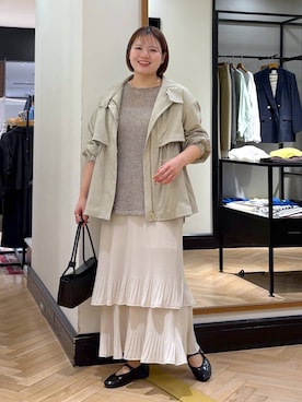 「A part by（アパートバイ）のアイテム（スカート）」を使った、haruさん（レディース・163cm）の春コーディネート