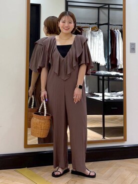 「アイテム（つなぎ/オールインワン）」を使った、haruさん（レディース・163cm）の夏コーディネート