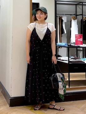 「アイテム（バンダナ/スカーフ）」を使った、haruさん（レディース・163cm・20代）の夏コーディネート