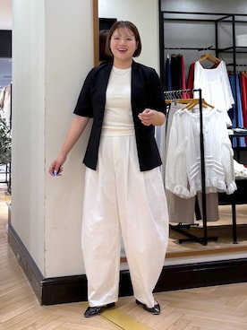 「アイテム（ジャケット/アウター）」を使った、haruさん（レディース・163cm）の春コーディネート