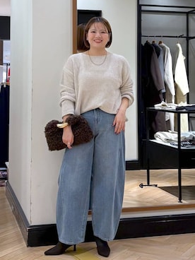 「アイテム（セットアップ）」を使った、haruさん（レディース・163cm）の秋コーディネート