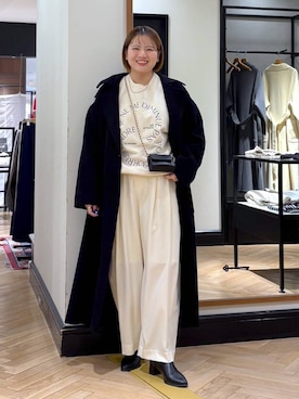 「アイテム（ステンカラーコート）」を使った、haruさん（レディース・163cm・20代）の秋コーディネート