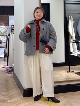 「A part by（アパートバイ）のアイテム（ジャケット/アウター）」を使った、haruさん（レディース・163cm）の冬コーディネート