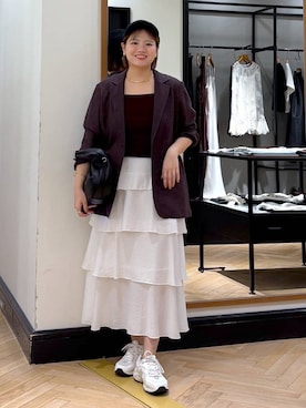 「アイテム（タンクトップ）」を使った、haruさん（レディース・163cm・20代）の夏コーディネート