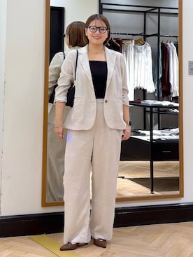「アイテム（テーラードジャケット）」を使った、haruさん（レディース・163cm・20代）の夏コーディネート