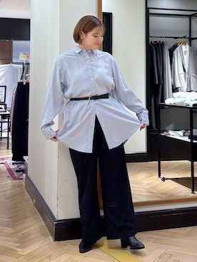 「アイテム（シャツワンピース）」を使った、haruさん（レディース・163cm）の秋コーディネート