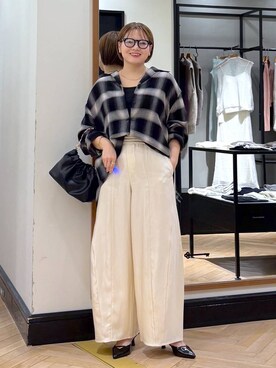 「A part by（アパートバイ）の≪追加4≫【調光・UVカット】カラーが変わる調光アソートサングラス（サングラス）」を使った、haruさん（レディース・163cm）の秋コーディネート