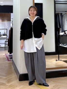 「アイテム（シャツワンピース）」を使った、haruさん（レディース・163cm）の秋コーディネート