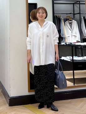 「アイテム（シャツワンピース）」を使った、haruさん（レディース・163cm）の秋コーディネート
