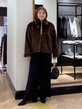 「A part by（アパートバイ）のアイテム（その他アウター）」を使った、haruさん（レディース・163cm）の秋コーディネート