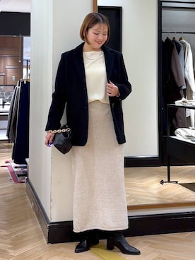 「アイテム（セットアップ）」を使った、haruさん（レディース・163cm）の秋コーディネート