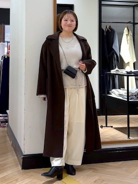 「アイテム（セットアップ）」を使った、haruさん（レディース・163cm）の秋コーディネート