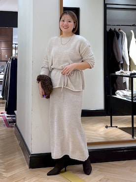 「アイテム（セットアップ）」を使った、haruさん（レディース・163cm）の秋コーディネート