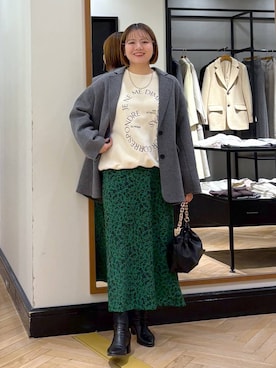 「アイテム（テーラードジャケット）」を使った、haruさん（レディース・163cm）の冬コーディネート