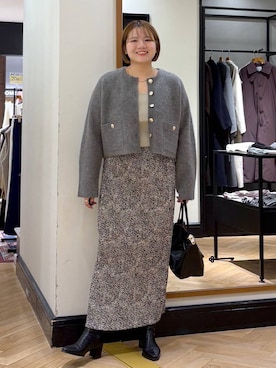 「アイテム（タンクトップ）」を使った、haruさん（レディース・163cm）の秋コーディネート