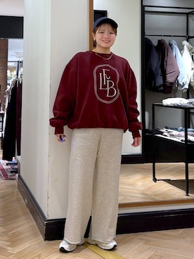 「A part by（アパートバイ）のアイテム（スウェット）」を使った、haruさん（レディース・163cm）の秋コーディネート