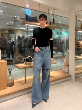 「骨格ナチュラル」｜綾菜さん（レディース・172cm）の秋コーディネート