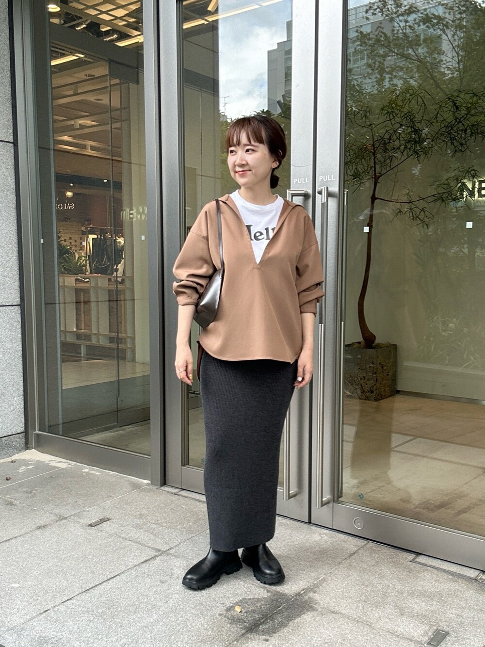 Drawing Numbers ウールリブニットタイトスカート グレー 38 Drawing Numbers（ドローイング ナンバーズ）の「ウール