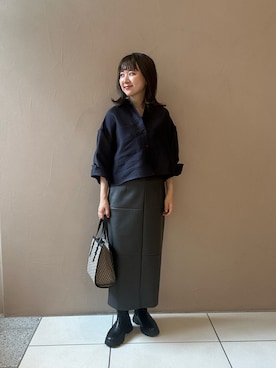 「THE PAUSE（ザ ポーズ）のアイテム」を使った、dnhoshinoさん（レディース・155cm）の秋コーディネート