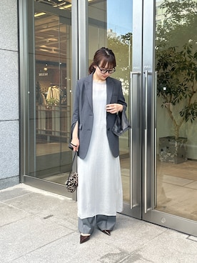 「Drawing Numbers（ドローイング ナンバーズ）のアイテム（ジャケット/アウター）」を使った、dnhoshinoさん（レディース・155cm）の秋コーディネート