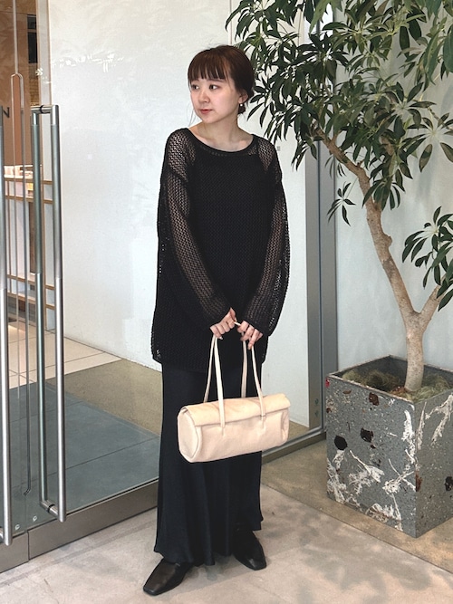 新品 ドローイングナンバーズ メッシュプレーンニット ブラック Drawing Numbers（ドローイング ナンバーズ）の「ワシメッシュ