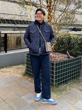 「アイテム（ジャケット/アウター）」を使った、tassyさん（メンズ・186cm）の冬コーディネート