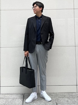 「アイテム（ジャケット/アウター）」を使った、tassyさん（メンズ・186cm）の夏コーディネート