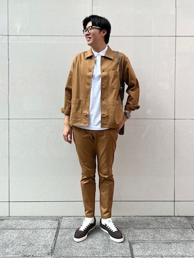 「アイテム（スマホグッズ）」を使った、tassyさん（メンズ・186cm）の秋コーディネート