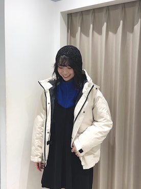 「アイテム（ダウンジャケット/コート）」を使った、ざわわんさん（レディース・163cm・20代）の秋コーディネート