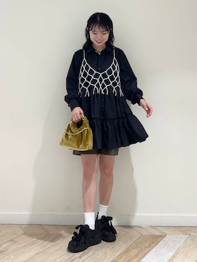 「アイテム（その他小物）」を使った、ざわわんさん（レディース・163cm）の秋コーディネート