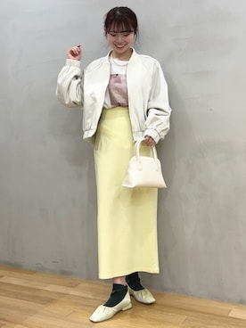 「アイテム（ブルゾン）」を使った、ざわわんさん（レディース・163cm・20代）の春コーディネート