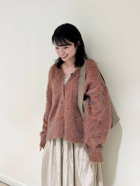 「アイテム（キャミソール、ベージュ系）」を使った、ざわわんさん（レディース・163cm）の秋コーディネート